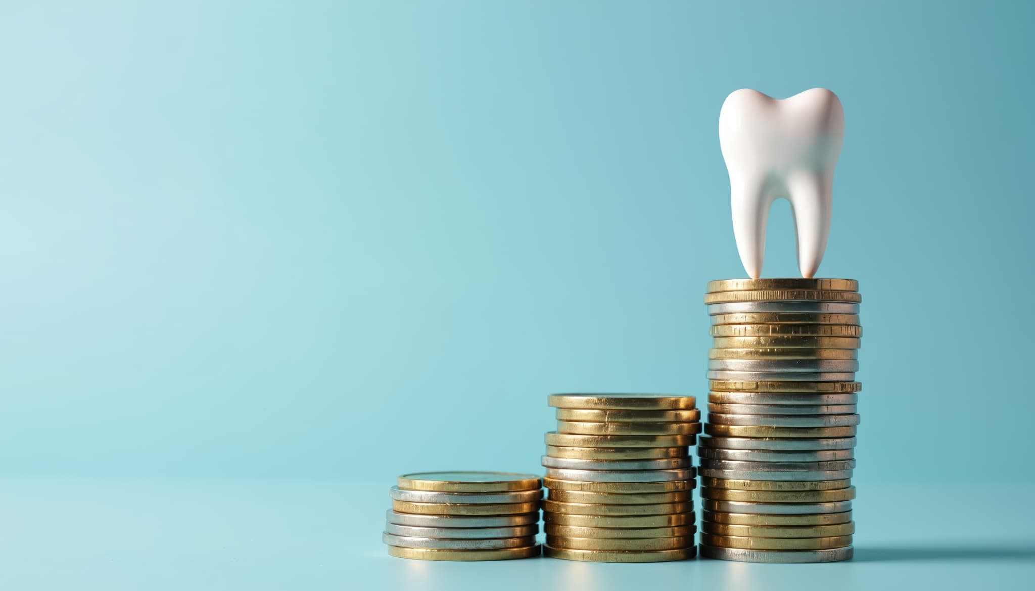 審美歯科で前歯をきれいにする場合の費用のイメージ