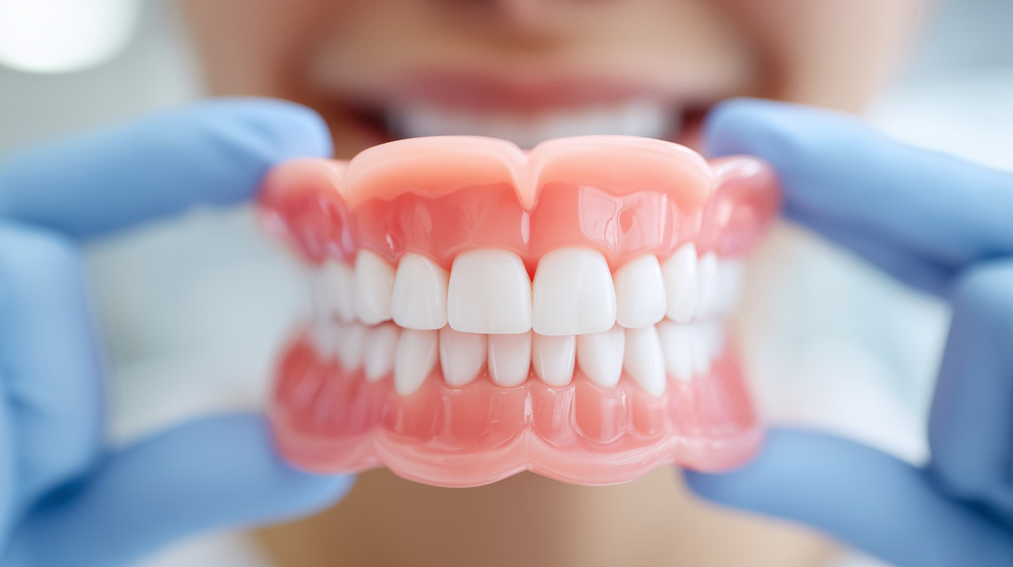 顎関節症の治療として噛み合わせの調整をする様子